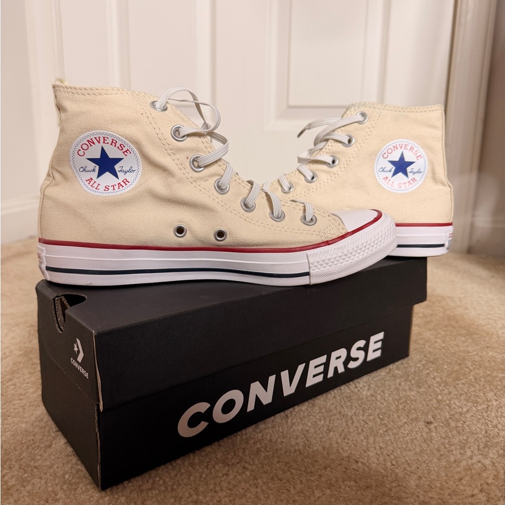 Converse All Star High-Tops in Natural Ivory